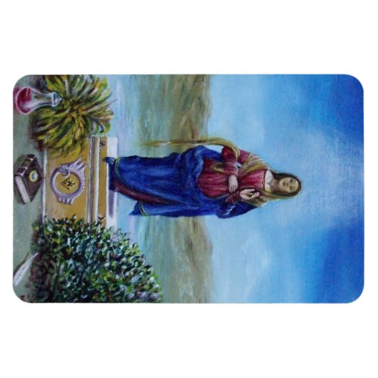 UNSER LADY OF LIGHT Madonna of Immaculate Concepti Magnet (Horizontal)