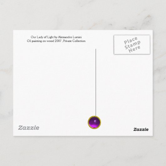 UNSER LADY OF LIGHT Madonna of Immaculate Concepti Postkarte (Rückseite)