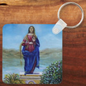 UNSER LADY OF LIGHT Madonna of Immaculate Concepti Schlüsselanhänger (Rückseite)