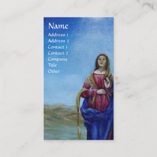 UNSER LADY OF LIGHT Madonna of Immaculate Concepti Visitenkarte (Vorderseite)