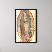 UNSER LADY VON GUADALUPE 30x45 NATURAL AUF SCHWARZ Leinwanddruck (Vorderseite)