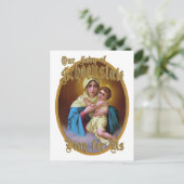UNSER LADY VON SCHOENSTATT PRAY FÜR UNS POSTKARTE (Stehend Vorderseite)