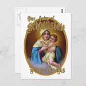 UNSER LADY VON SCHOENSTATT PRAY FÜR UNS POSTKARTE (Vorne/Hinten)