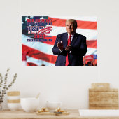 Unser Land Unsere Regierung Trump 2024 Poster (Küche)