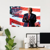 Unser Land Unsere Regierung Trump 2024 Poster (Heimbüro)