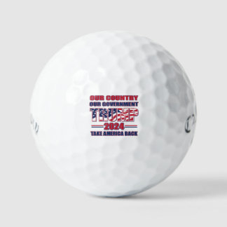 Unser Land - unsere Regierung Trump Golfball