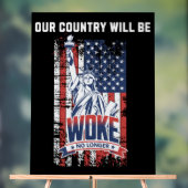 Unser Land wird 2025 nicht mehr für Trump Geweckt Acrylschild (Neutral)