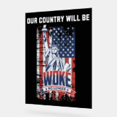 Unser Land wird 2025 nicht mehr für Trump Geweckt Acrylschild (Winkel)