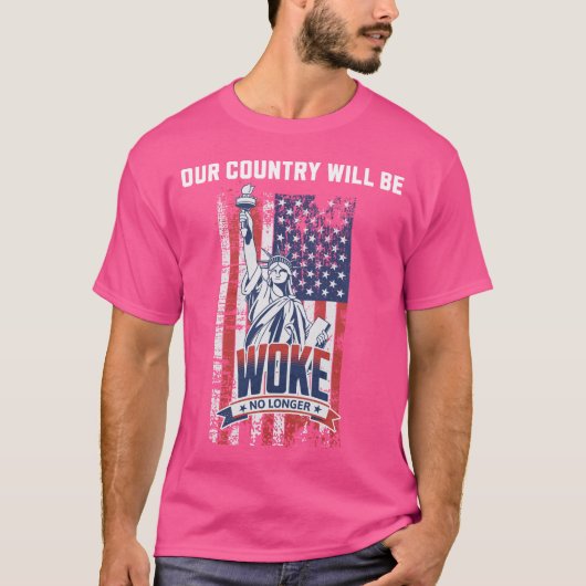 Unser Land wird 2025 nicht mehr für Trump Geweckt T-Shirt (Vorderseite)