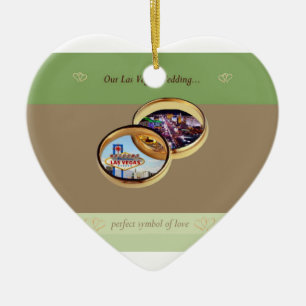 Unser Las Vegas Hochzeitsdekorat Keramikornament
