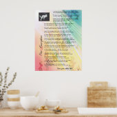 Unser Lebensgedicht Conception Pro Poster (Küche)