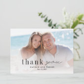 Unser Liebe Foto Hochzeit Vielen Dank Card #OLC Dankeskarte (Stehend Vorderseite)