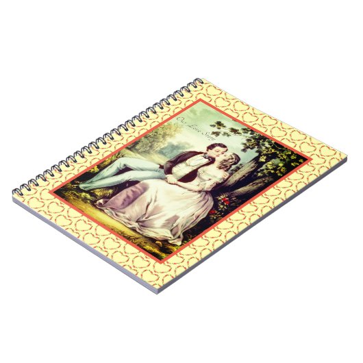 Unser Liebe-Geschichten-romantisches Notizblock (Linke Seite)