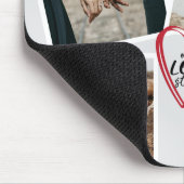 Unser Liebe Story Personalisiert Valentines Foto Mousepad (Ecke)