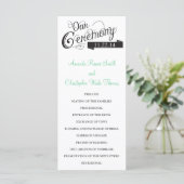 Unser Liebe Story Wedding Programm (Stehend Vorderseite)