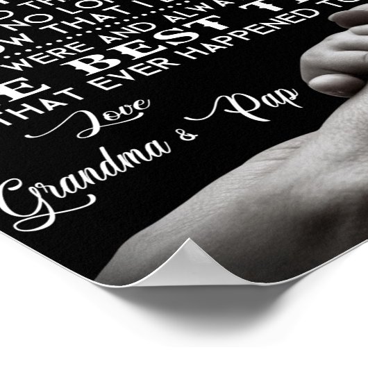 Unser lieber Grandson Poster (Ecke)