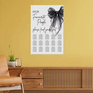 Unser Lieblings-Paar Sitzplan für die Hochzeit Poster