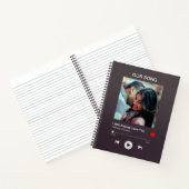 Unser Lieblingslied - Kundenspezifisches Foto  Notizblock (Innenseite)