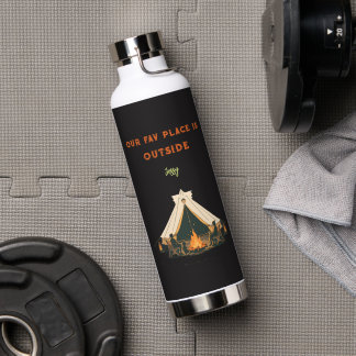 Unser Lieblingsort ist draußen |Aktives Tagescampf Trinkflasche