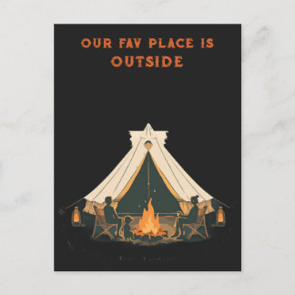 Unser Lieblingsort ist draußen | Alltagssstyle Out Postkarte
