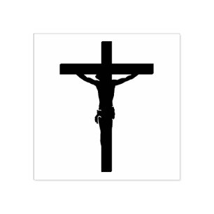 Unser Lord Jesus Christus auf Kreuz/Kruzifix Gummistempel