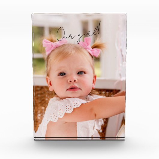 Unser Mädchen-Kind Fotoblock (Vorderseite)