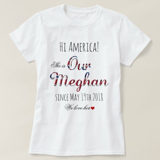 Unser Meghan Markle United Kingdom Royal Wedding F T-Shirt (Design vorne)