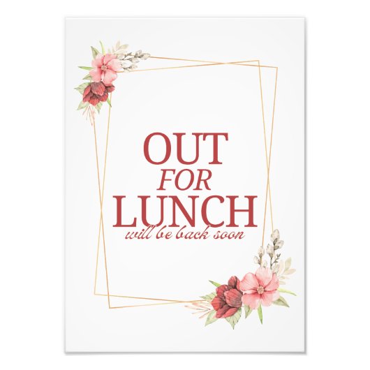 Unser Mittagessen Fotodruck (Vorne)