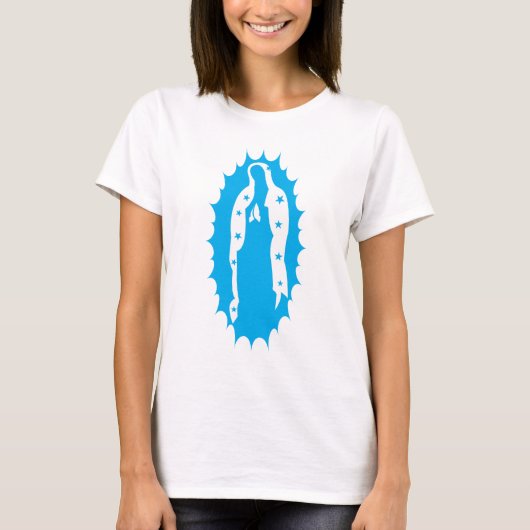 Unser modernes Aqua Damen-Guadalupe T-Shirt (Vorderseite)