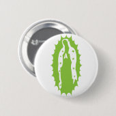 Unser modernes Limones Grün Dame Guadalupe Button (Vorne & Hinten)