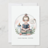 "Unser nächstes Kapitel" Bücherschleife Dankeskarte (Vorderseite)