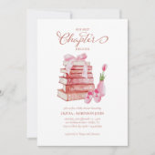 Unser nächstes Kapitel Geschichte Buch Pink Girl B Einladung (Vorderseite)