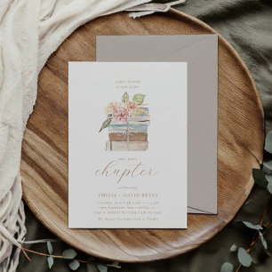 Unser nächstes Kapitel Neutral Storybook Baby Sh Einladung