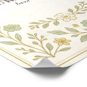 Unser nächstes Kapitel Storybook Babydusche Maßges Poster (Ecke)