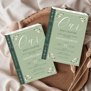 Unser nächstes Kapitel Storybook Fairytale Baby Du Einladung