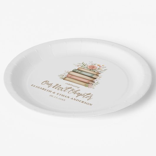 Unser nächstes Kapitel Storybook Kinderdusche-Part Pappteller (Schrägansicht)