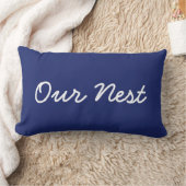 Unser Nest und unser willkommenes, reversibles Lum Lendenkissen (Decke)