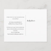 Unser neuer Fleck des Waldes, der sich neue Adress Ankündigungspostkarte (Rückseite)