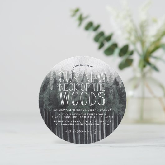 Unser neuer Hahn des Waldes | Party zur Aufwärmung Einladung (Stehend Vorderseite)