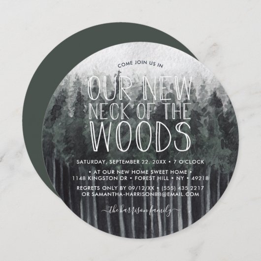 Unser neuer Hahn des Waldes | Party zur Aufwärmung Einladung (Vorne/Hinten)