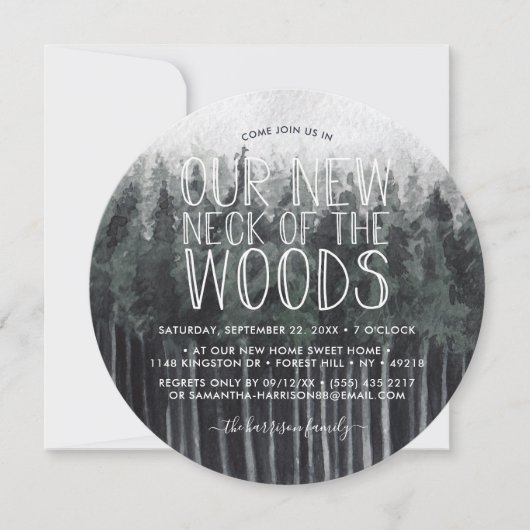 Unser neuer Hahn des Waldes | Party zur Aufwärmung Einladung (Vorderseite)