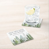 Unser neuer Hahn des Waldes | Party zur Aufwärmung Rechteckiger Pappuntersetzer (Vor Ort)