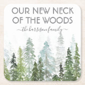 Unser neuer Hahn des Waldes | Party zur Aufwärmung Rechteckiger Pappuntersetzer (Vorderseite)