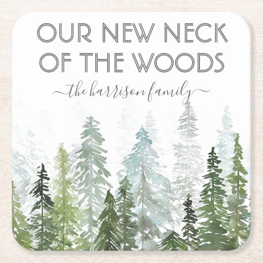 Unser neuer Hahn des Waldes | Party zur Aufwärmung Rechteckiger Pappuntersetzer (Vorderseite)