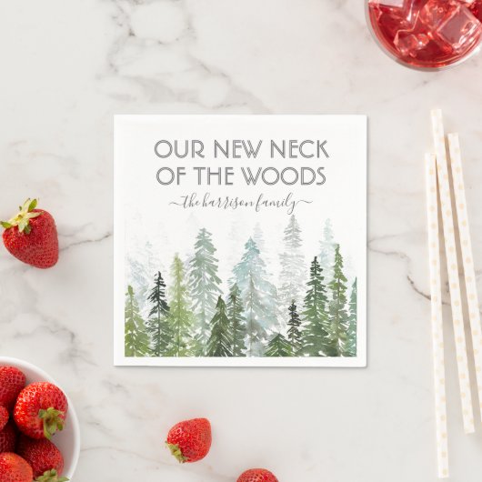 Unser neuer Hahn des Waldes | Party zur Aufwärmung Serviette (Beispiel)