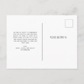 Unser neuer Hund für Haustiere | Einfache Ankündig Einladungspostkarte (Rückseite)