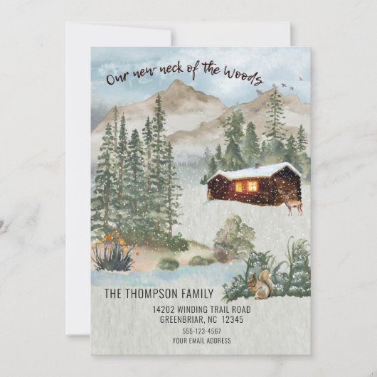 Unser neuer Nacken der Kiefernhaine Mitteilungskarte (Vorderseite)