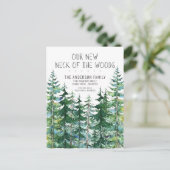 Unser neuer Nacken der Kiefernwälder, die sich bew Ankündigungspostkarte (Stehend Vorderseite)