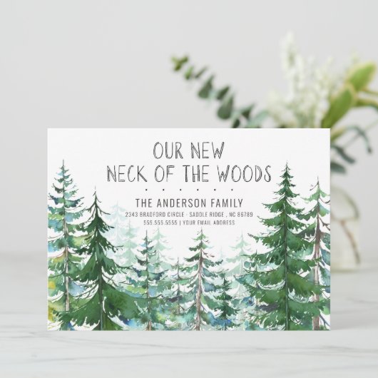 Unser neuer Nacken der Kiefernwälder, die sich bew Einladung (Stehend Vorderseite)