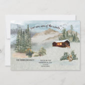 Unser neuer Nacken der Kiefernwaldhütte bewegt sic Mitteilungskarte (Vorderseite)